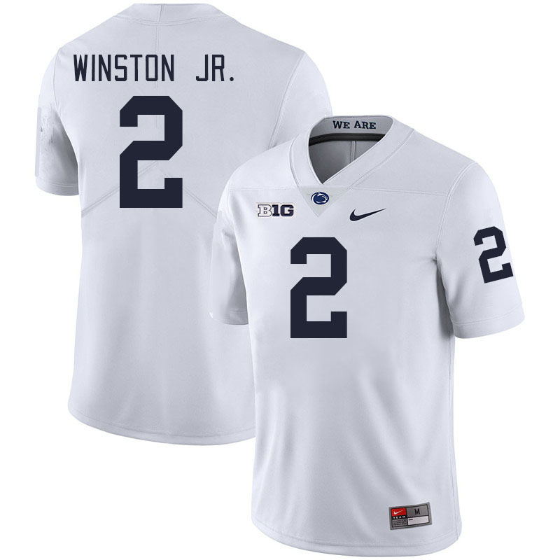 Men #2 Kevin Winston Jr. Penn State Nittany Lions College Football Jerseys Stitched-White